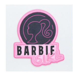 Aufbügeletikett Barbie Girl 7 x 7,5 cm von VJ Green