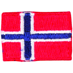 Aufbügeletikett Flagge Norwegen 3 x 2 cm - 1 Stk von VJ Green