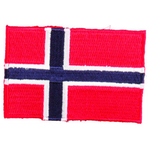 Aufbügeletikett Flagge Norwegen 9 x 6 cm - 1 Stk von VJ Green