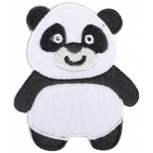 Aufbügeletikett Stehender Panda 5,6 x 6,8 cm von VJ Green