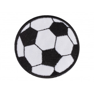 Aufbügeletikett Fußball 4,5 cm - 1 Stk von VJ Green