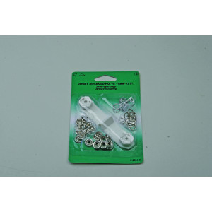 Jersey nähfreie Pressverschlüsse Ring 11mm Silber - 12 Sets von VJ Green