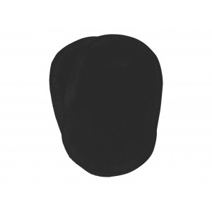 Ausbesserungs-Patches Kunstwildleder Oval Schwarz 10x15cm - 2 Stück von VJ Green