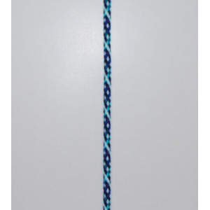 Anorak Schnur Polyester 7mm Blau/Lila/Schwarz - 50 cm von VJ Green