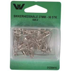 Sicherheitsnadeln Silber 27mm - 36 Stk von VJ Green