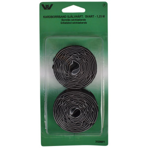 Velcro Selbstklebend Schwarz 20mm - 1,25m von VJ Green