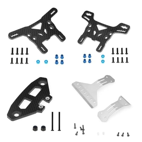 Kohlefaser-Stoßstangen-Stoßdämpfer-Chassis-Rüstungsschutz for Tamiya XV02 XV-02 Pro 58707 1/10 RC-Auto-Upgrade-Teile von VLIZO