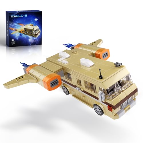 Spaceballs Eagle 5 Bauset, Space Wars Auto Spielzeugmodell mit Flügeln, Kreative Sammlung Bausteine, Kompatibel mit Lego, Geeignet für Jungen Mädchen Geburtstag ab 8 Jahren (706 PCS) von VLOTVFP