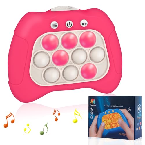 Puzzle Spiel, Elektronischer Whack Mole Spiel, Pro Light Up Game, Bubble Sensory Squeeze Toys, Geschenk für KinderElektrisches Push Bubble - Rosa von VMUTGA