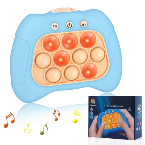 Puzzle Spiel, Elektronischer Whack Mole Spiel, Pro Light Up Game, Bubble Sensory Squeeze Toys, Geschenk für KinderElektrisches Push Bubble - Milchblau von VMUTGA