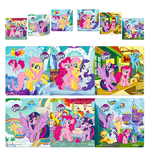 VOCDEMERI Einhorn Kinderpuzzle,6 Set Bunte Puzzles,Rahmenpuzzle für Kinder ab 3 Jahren,Puzzle ab 5 Jahre für mädchen,Puzzle Gehirntraining Spielzeug,Kinderpuzzle Geschenk für mädchen ab 5-12 Jahren von VOCDEMERI