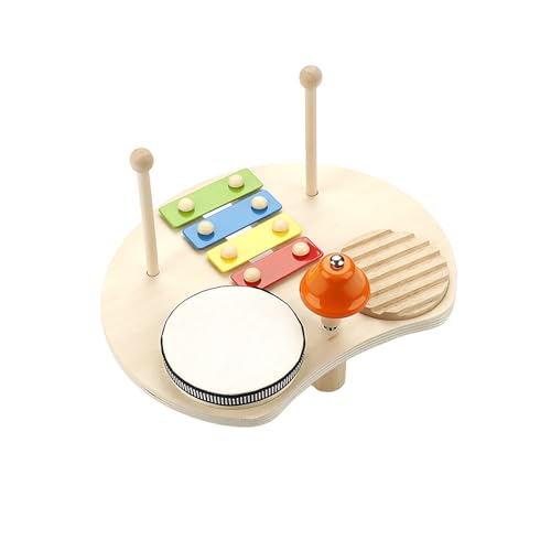 Kinder-Schlagzeug-Set, Feinmotorik, Entwicklungsparty, Kindergarten, Holz, Musik-Set für Jungen, Mädchen, Kinder von VOCUE