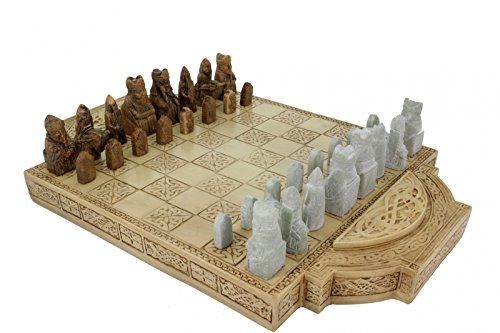 Großes Wikinger Schachspiel Isle of Lewis Schach Figuren und Brett von VOGLER Joh. Vogler GmbH