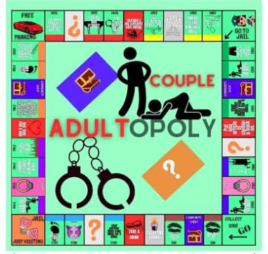 Adultopoly Board Game Brettspiele für Paare, Brettspiel-Requisiten Paarspiele für Erwachsene Paarspielkarten Romantisch Date Ideen Couple Board Game Brettspiele zum Aufheizen der Gefühle von VOHESEA