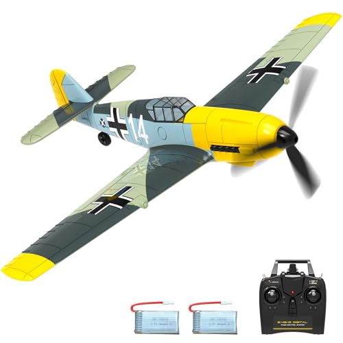 VOLANTEXRC BF-109 V2 Messerschmitt 4CH RC-Flugzeug RTF - 4-Kanal Modellflugzeug für Anfänger, Kinder und Erwachsene von VOLANTEXRC