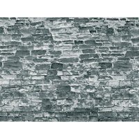 VOLLMER 46055 H0 Mauerplatte Naturstein grau aus Karton, 25 x 12,5 cm von VOLLMER