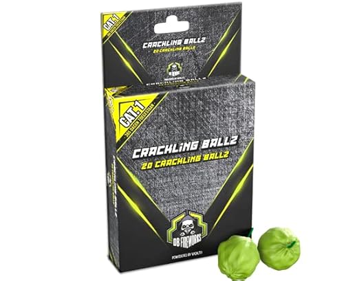VOLT! Fireworks DB Feuerwerk Crackling Ballz, Jugendfeuerwerk, 20 Stück VOLT! Fireworks DB Feuerwerk Crackling Ballz, Jugendfeuerwerk, 20 Stück von VOLT! Fireworks