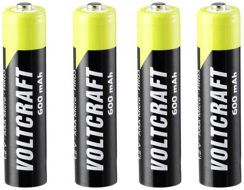 VOLTCRAFT Endurance Micro (AAA)-Akku NiMH 600 mAh 1.2V 4St. von VOLTCRAFT