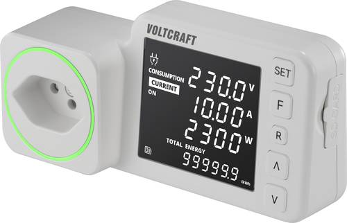 VOLTCRAFT VC-16107435 Energiekosten-Messgerät Kostenprognose, Alarmfunktion, Stromtarif einstellbar von VOLTCRAFT