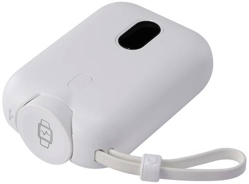 VOLTCRAFT VC-PBP3153CB Wireless Powerbank 10000 mAh USB PD, Quick Charge 3.0 Li-Ion Weiß Statusanze von VOLTCRAFT