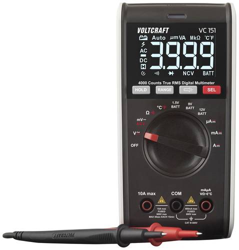 VOLTCRAFT VC151 Hand-Multimeter digital CAT III 600V Anzeige (Counts): 4000 von VOLTCRAFT