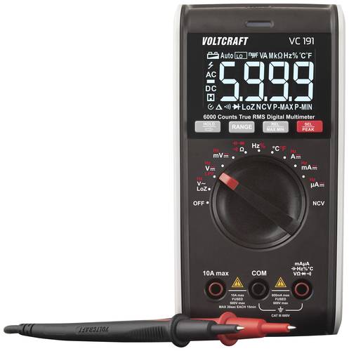 VOLTCRAFT VC191 Hand-Multimeter digital CAT III 600V Anzeige (Counts): 6000 von VOLTCRAFT