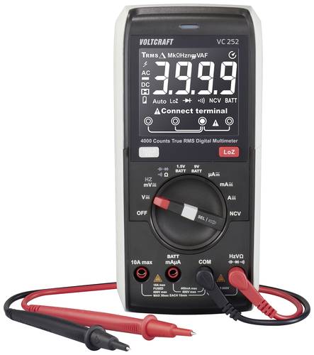 VOLTCRAFT VC252 Hand-Multimeter digital CAT III 600V Anzeige (Counts): 4000 von VOLTCRAFT