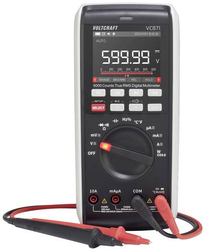 VOLTCRAFT VC871 Hand-Multimeter kalibriert (ISO) digital Datenlogger CAT III 1000 V, CAT IV 600V Anz von VOLTCRAFT