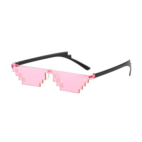 VONCYKI Mosaik-Sonnenbrille, Trick-Spielzeug, Thug Life Brille, Pixel, Schwarz, Mosaik, Sonnenbrille, coole Witze, lustiges Spielzeug (C3) von VONCYKI