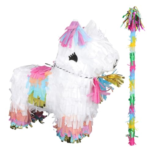 VOSAREA 1 Satz Alpaka-Pinata spaß confetti dekoringe fledermäuse präsentbox snoep Piñata schmücken Pinata aus Papier Alpakaförmiges Pinata-Spielzeug Fiesta-Piñata Festival-Pinata-Spielzeug von VOSAREA