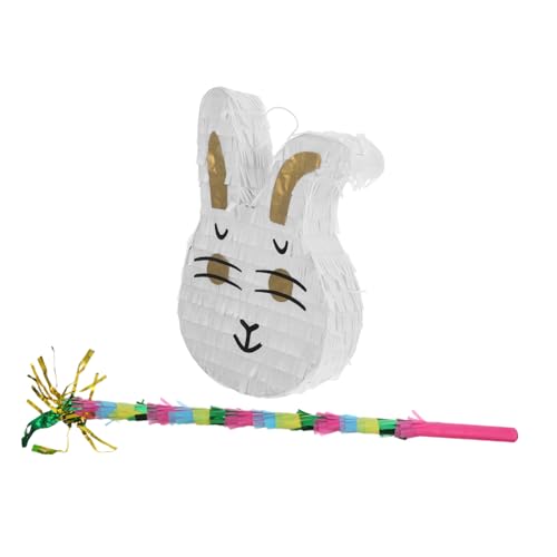 VOSAREA 1 Satz Stereo-piñata Spielzubehör Für Ostern Osterhasen- Ostern Süßigkeitenhalter Cartoon-hase- Hase Partybevorzugung Dekoration Für Die Osterfeier Papier von VOSAREA