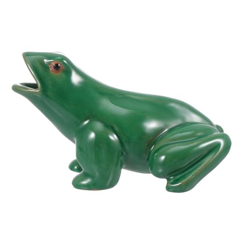 VOSAREA Gartenfroschstatue Frosch-dekorstatue Keramik-froschskulpturen für Das Aquarium Frosch- für Zuhause und Das Aquarium von VOSAREA