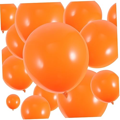 VOSAREA 100 Stück Orangefarbener Ballon Stanzballon Party Ballons Dekorationsballon Thanksgiving Party Ballon Humping Ballon Thanksgiving Tag Ballons Ballon Party Dekoration von VOSAREA