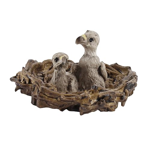 VOSAREA 1stk Junge Adlerfiguren Miniatur-vogelfiguren Kidcraft-spielset Adler-Statue Adler-Modell-Spielzeug Vogel Figur Frühpädagogisches Spielzeug Realistische Vogelfiguren Tiermodell PVC von VOSAREA