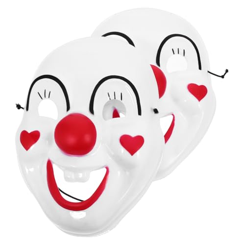 VOSAREA 3 Sätze Party-maske Halloween-cosplay-maske Clown-maske Halloween Costume Halloween Kleidung Halloween Clown Gesichtsmaske Requisite Cosplay-requisiten Für Clowns 2 Stück * 3 von VOSAREA