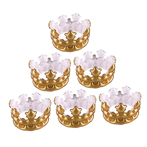 VOSAREA Mini Crown Cake Toer Aufblasbare Krone für Crown Girl Festival Aufblasbare Krone von VOSAREA