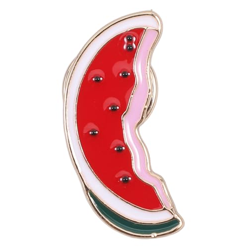 VOSAREA Brosche Wassermelonen Schmuck schönes schmuck Verschlüsse für Bekleidung Schalkragen-Clips damen kleider Pullover-Schal-Clips Kleiderkragenclips Zinklegierung rot von VOSAREA