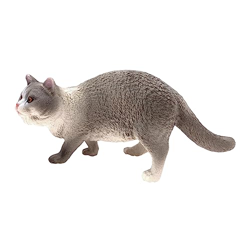 VOSAREA Katzenornamente Miniaturdekoration Mini Stuffies Mädchenspielzeug Kätzchenspielzeug Katzenspielzeug Lebensechte Katzenstatue Cartoon Katzenfigur Spielzeug Katze von VOSAREA