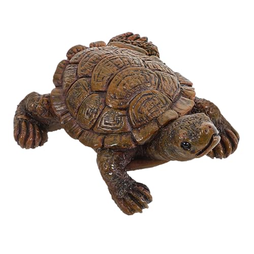 VOSAREA Miniteich Becken Deko Schildkröte Simulation Schildkröte Dekoration Resin Figuren Für Garten Und Teich Realistische Schildkröten Ornamente Tierfiguren Für Gartenlandschaften Und Aquarien von VOSAREA