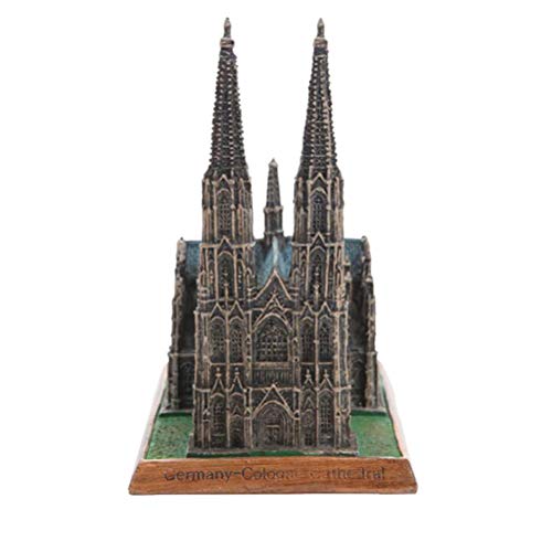 VOSAREA Modelle 1stk Harzstatus Kunsthandwerk Aus Kunstharz Architekturmodell Aus Harz Modell Kölner Dom Architektonische Ornamente Dekorationen Haushalt Light von VOSAREA