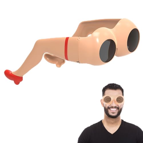 VOSSOT Lustige Sonnenbrille,Novelty Leg & Buttocks Sunglasses,Party Lustige Brille für Erwachsene,Party Brillen Neuheit Partyzubehör Dekoration für Erwachsene,Hässliche Partybrillen,Party Deko von VOSSOT