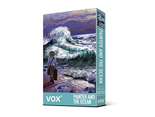 VOX Classic – Van Gogh Style Painter and The Ocean 520 Teile Puzzle für Erwachsene und ganze Familie, kein Staub, mattes Finish, tolles Geschenk für Puzzle-Liebhaber von VOX