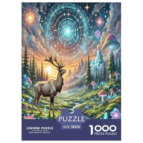 Elch Puzzles 1000 Teile Schwer Puzzle Spielzeug Lernspiel Impossible Herausforderungsspielzeug Für Erwachsene Und Kinder Ab 12 Jahren 38x26cm/1000pcs Elch Puzzles 1000 Teile Schwer Puzzle Spielzeug Lernspiel Impossible Herausforderungsspielzeug Für Erwachsene Und Kinder Ab 12 Jahren 38x26cm/1000pcs von VOXAVQRAN