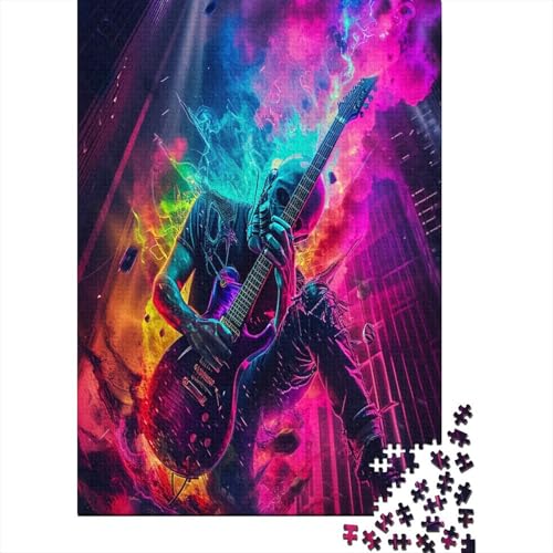 Gitarre Puzzle 1000 Teile, Erwachsene, Klassische Puzzle, Impossible Puzzle,GesKükenlichkeitsspiel Für Die Ganze Familie Erwachsenenpuzzle Ab 14 Jahren Puzzel 1000pcs (75x50cm) von VOXAVQRAN