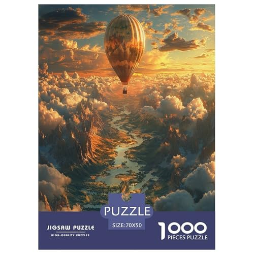 Heißluftballon Puzzles 1000 Teile Schwer Puzzle Spielzeug Pädagogisches Spiel Impossible Herausforderungsspielzeug Für Erwachsene Und Kinder Ab 12 Jahren 70x50cm/1000pcs Heißluftballon Puzzles 1000 Teile Schwer Puzzle Spielzeug Pädagogisches Spiel Impossible Herausforderungsspielzeug Für Erwachsene Und Kinder Ab 12 Jahren 70x50cm/1000pcs von VOXAVQRAN