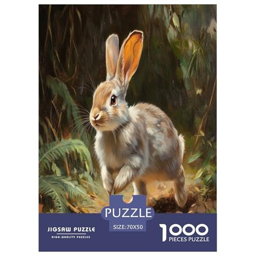 Kaninchen Puzzle 1000 Teile Schwer Puzzle Spielzeug Lernspiel Impossible Herausforderungsspielzeug Für Erwachsene Und Kinder in Bewährter 70x50cm/1000pcs Kaninchen Puzzle 1000 Teile Schwer Puzzle Spielzeug Lernspiel Impossible Herausforderungsspielzeug Für Erwachsene Und Kinder in Bewährter 70x50cm/1000pcs von VOXAVQRAN