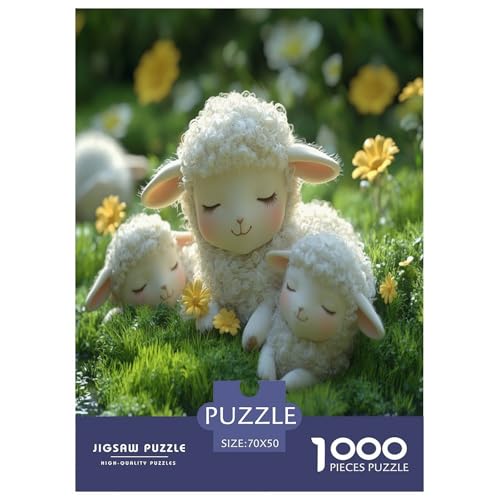 Lamm Puzzle 1000-teilige Schwer Puzzle Spielzeug Pädagogisches Spiel Impossible Herausforderungsspielzeug Für Erwachsene Kinder 70x50cm/1000pcs Lamm Puzzle 1000-teilige Schwer Puzzle Spielzeug Pädagogisches Spiel Impossible Herausforderungsspielzeug Für Erwachsene Kinder 70x50cm/1000pcs von VOXAVQRAN