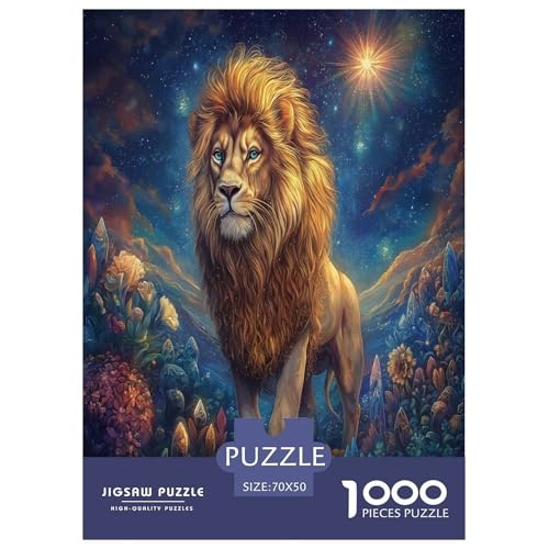 Löwen Puzzle 1000 Teile Schwer Puzzle Spielzeug Lernspiel Impossible Herausforderungsspielzeug Für Erwachsene Und Kinder Ab 12 Jahren 70x50cm/1000pcs Löwen Puzzle 1000 Teile Schwer Puzzle Spielzeug Lernspiel Impossible Herausforderungsspielzeug Für Erwachsene Und Kinder Ab 12 Jahren 70x50cm/1000pcs von VOXAVQRAN