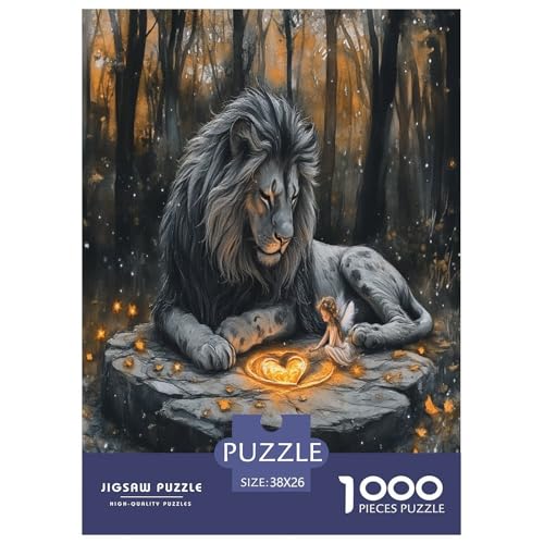 Löwen Puzzle 1000 Teile Schwer Puzzle Spielzeug Lernspiel Impossible Herausforderungsspielzeug Für Erwachsene Und Kinder Ab 14 Jahren 38x26cm/1000pcs Löwen Puzzle 1000 Teile Schwer Puzzle Spielzeug Lernspiel Impossible Herausforderungsspielzeug Für Erwachsene Und Kinder Ab 14 Jahren 38x26cm/1000pcs von VOXAVQRAN
