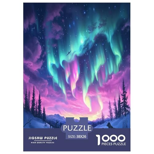 Nordlichter Puzzle 1000-teilige Schwer Puzzle Spielzeug Pädagogisches Spiel Impossible Herausforderungsspielzeug Für Erwachsene Kinder 38x26cm/1000pcs Nordlichter Puzzle 1000-teilige Schwer Puzzle Spielzeug Pädagogisches Spiel Impossible Herausforderungsspielzeug Für Erwachsene Kinder 38x26cm/1000pcs von VOXAVQRAN
